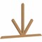 Ekena Millwork Saratoga Timber Gable Bracket, Western Red Cedar, 96"W x 56"H x 3 1/2"D x 3 1/2"F, 14/12 Pitch GBW096X56X0404SAR00SWR - alternate 3